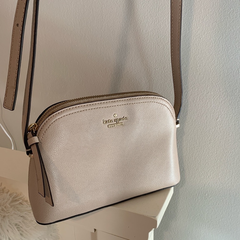 kate spade light tan cream crossbody purse bag